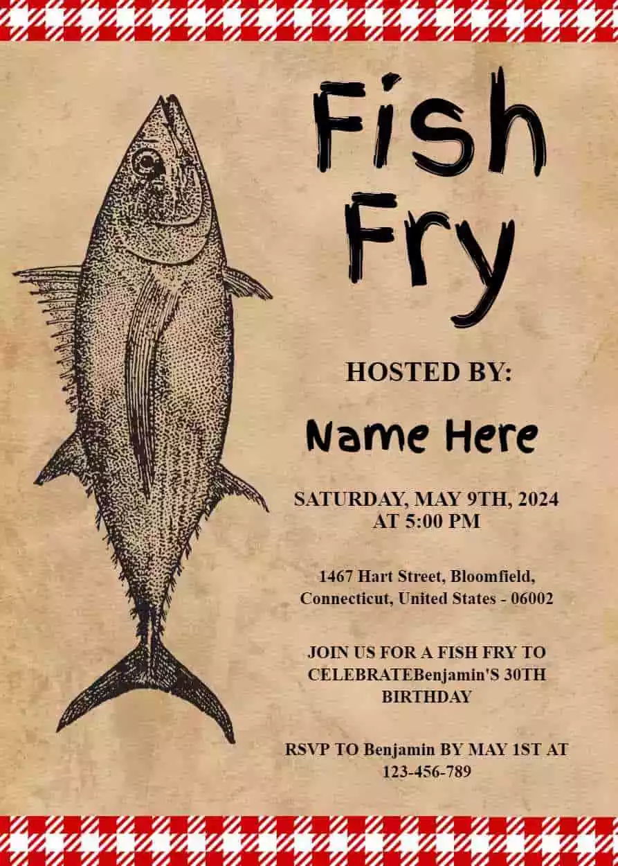 Fish Fry Invitation Template