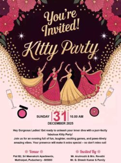 Kitty Party Invitation Card Maker
